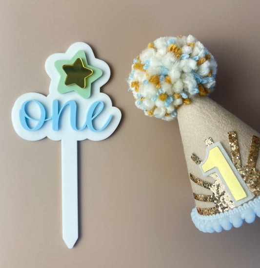 Cake Topper - One - Star