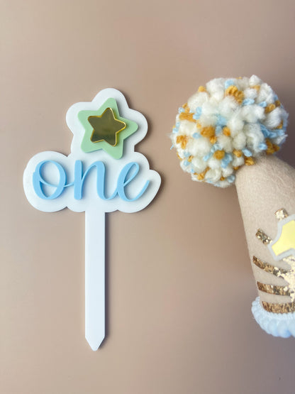 Cake Topper - One - Star