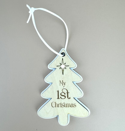 First Christmas Ornament - Tree - My 1st Christmas