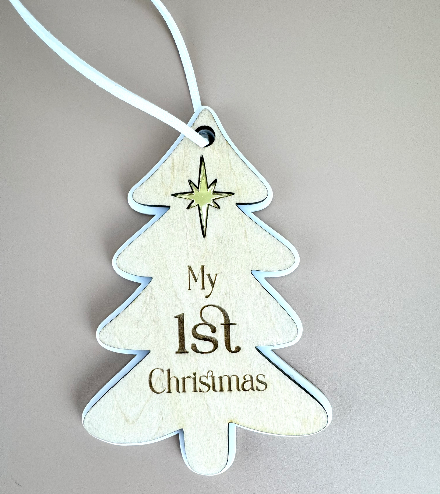 First Christmas Ornament - Tree - My 1st Christmas