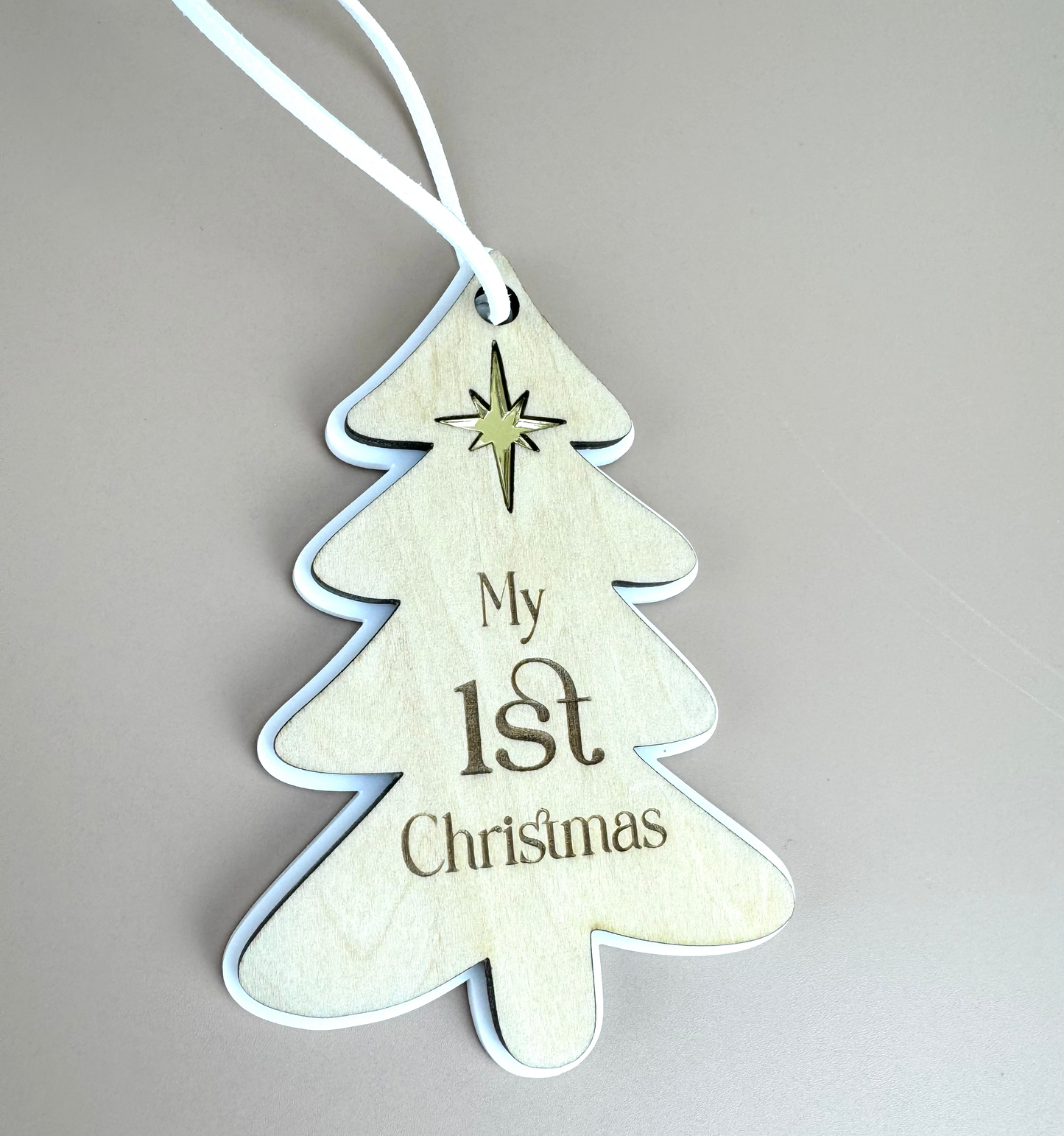 First Christmas Ornament - Tree - My 1st Christmas