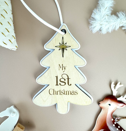 First Christmas Ornament - Tree - My 1st Christmas