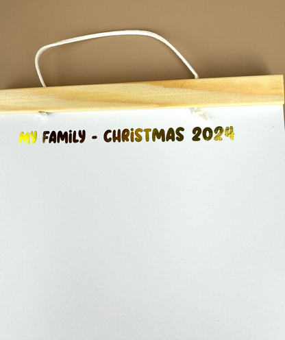 Kids Christmas Drawing Kit - with magnetic poster hanger