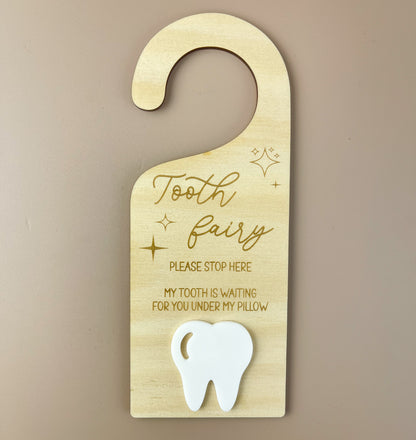 Tooth Fairy - Please Stop Here - Door Hanger