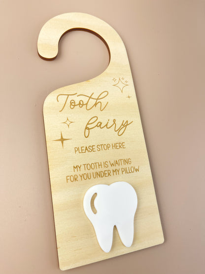 Tooth Fairy - Please Stop Here - Door Hanger