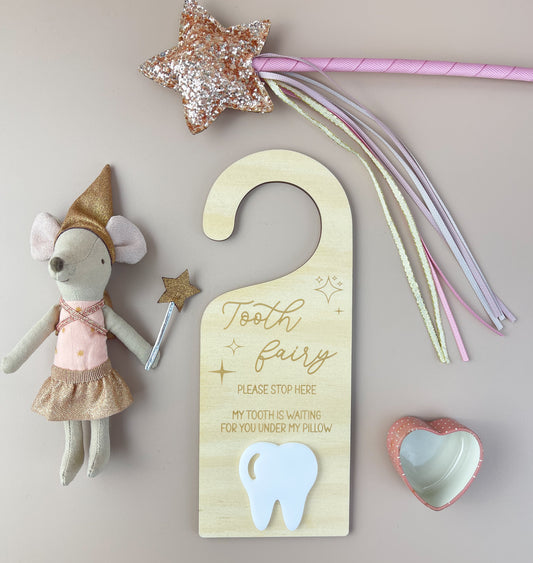 Tooth Fairy - Please Stop Here - Door Hanger