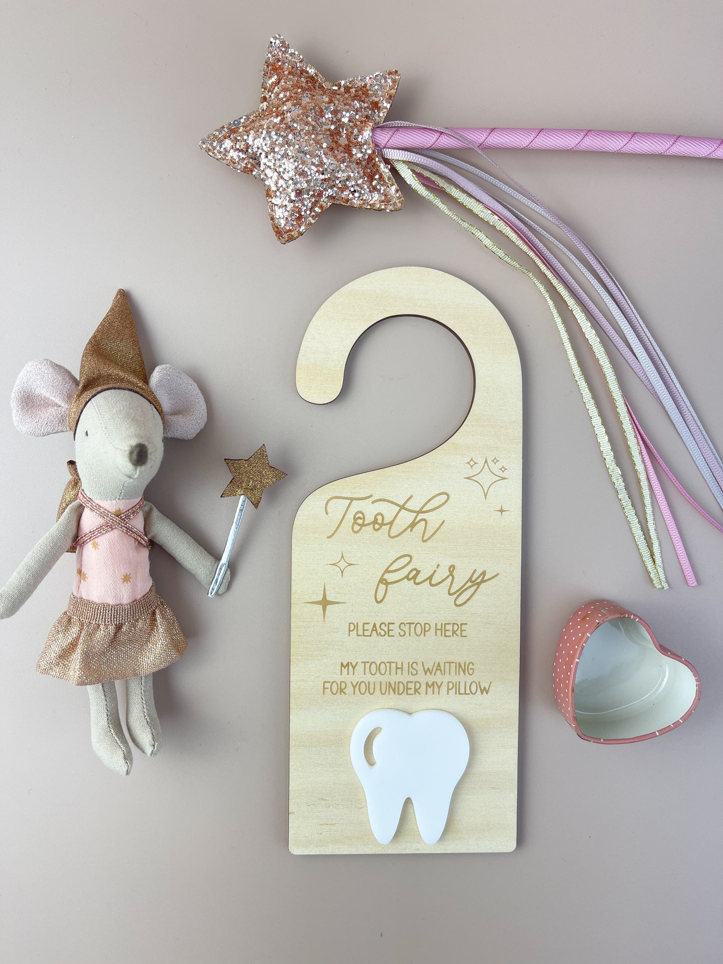 Tooth Fairy - Please Stop Here - Door Hanger