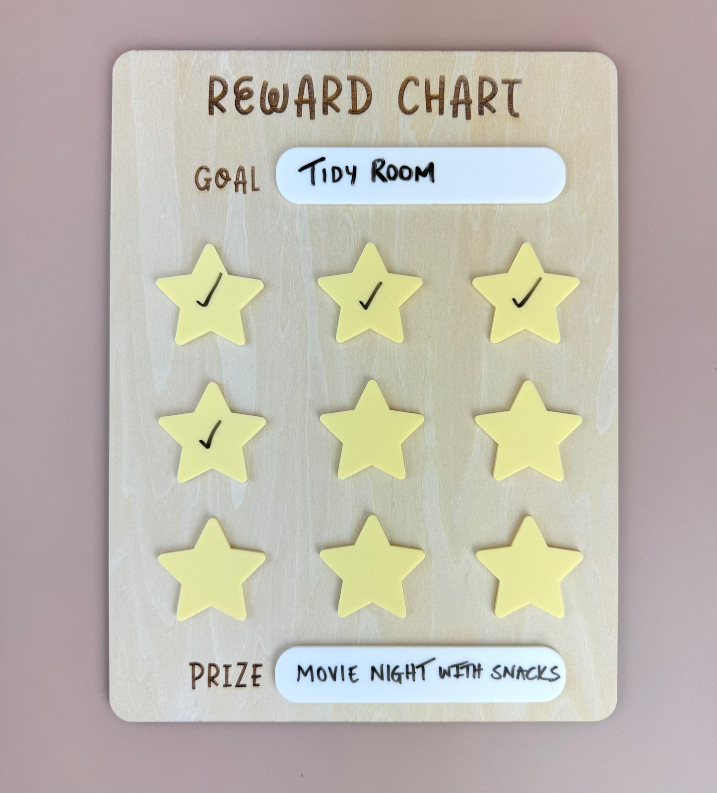 Reward Chart - Reusable Star Chart