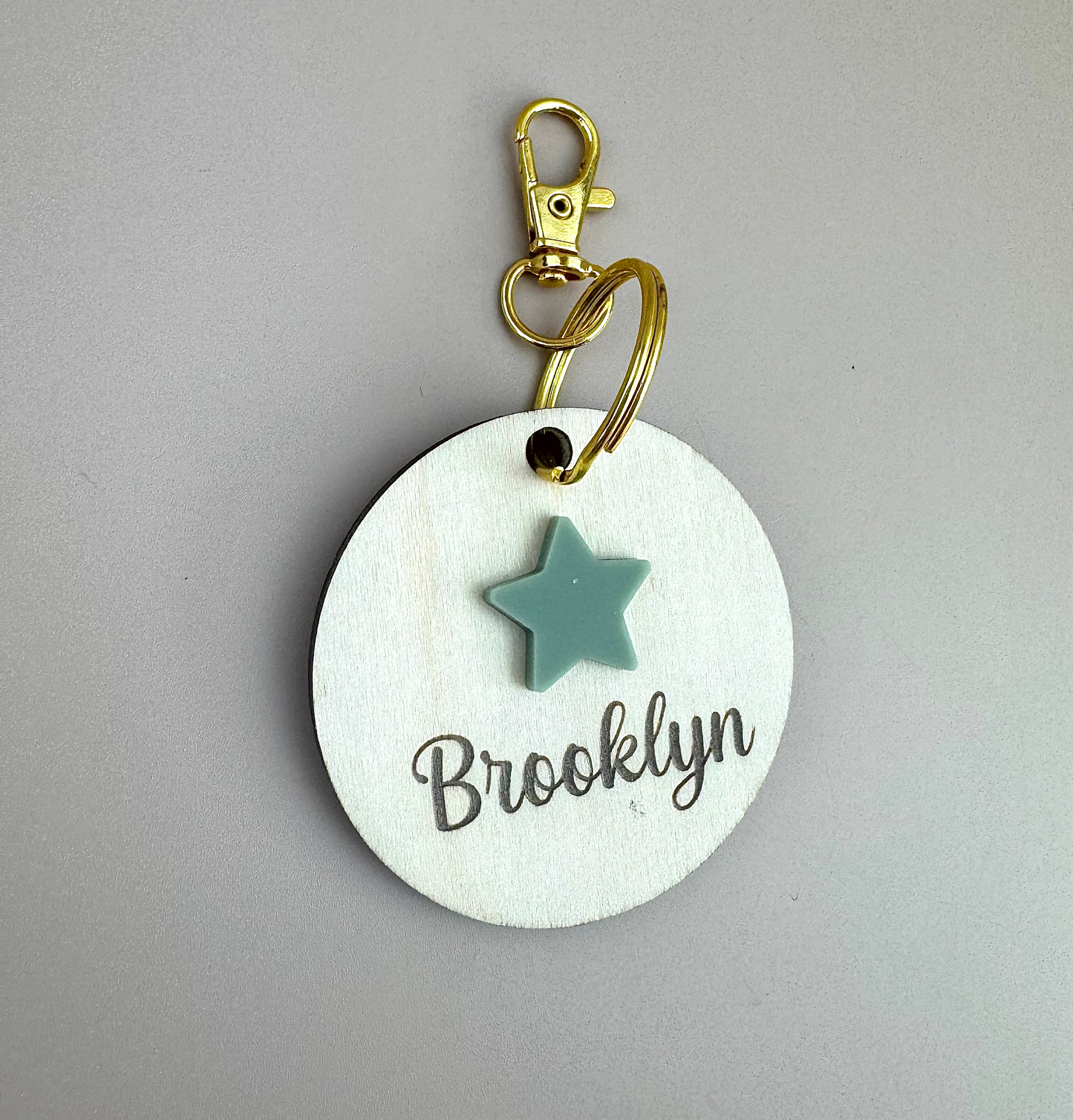 Personalised Name Bag Tag - Star