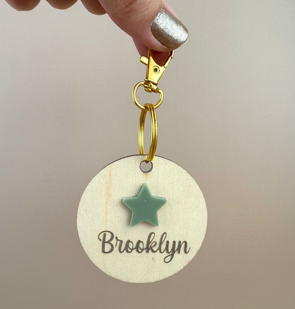 Personalised Name Bag Tag - Star