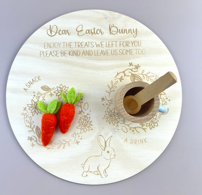 Dear Easter Bunny Tray - Simple Floral