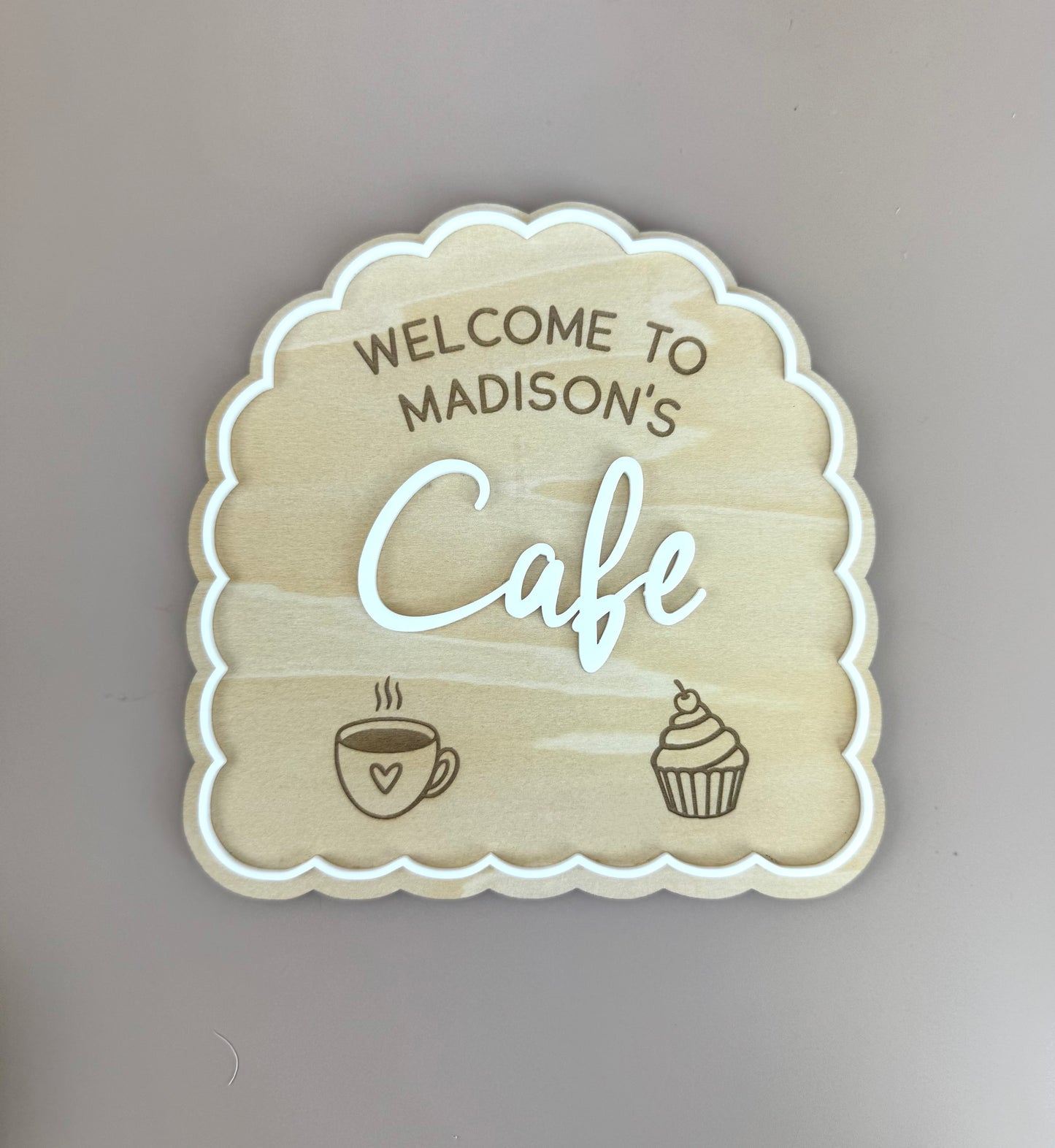 Custom Name Kids Cafe Sign