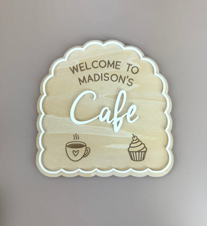 Custom Name Kids Cafe Sign