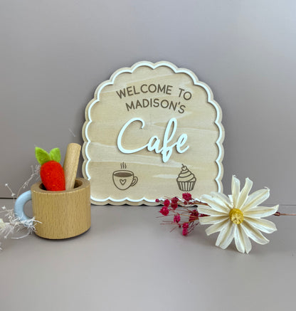 Custom Name Kids Cafe Sign