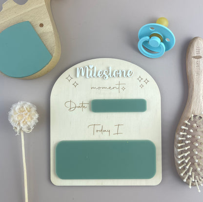 Milestone Moment Plaque - Olive