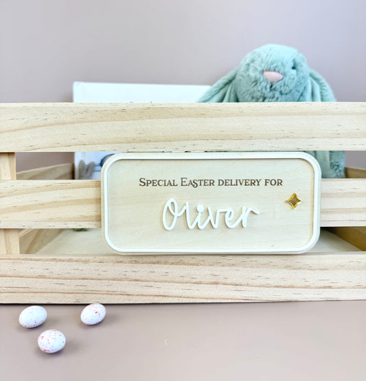 Custom Easter Crate Plaque