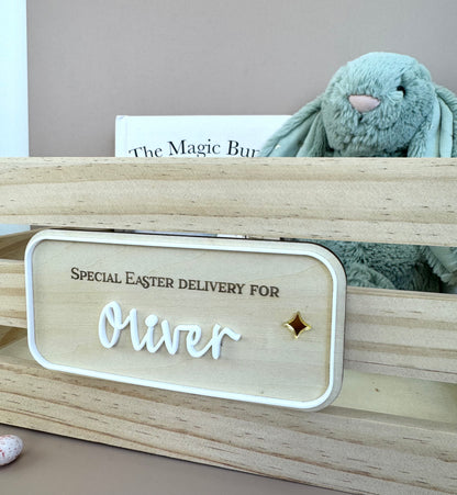 Custom Easter Crate Plaque