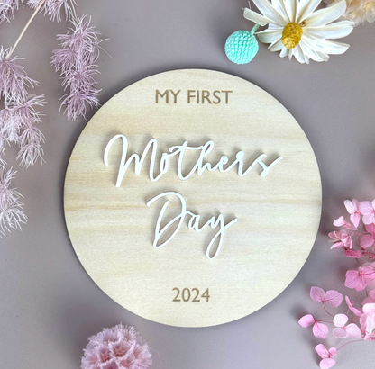 My first Mother's Day 2024 Plaque