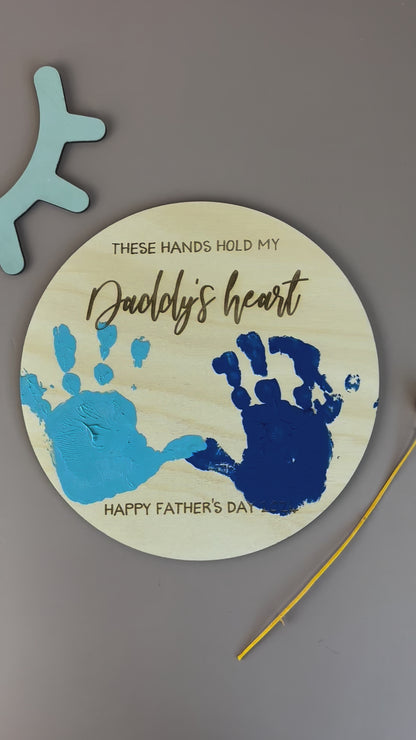 Father's Day Handprint Plaque 2024