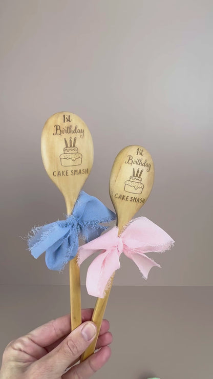 1st Birthday Cake Smash Spoon